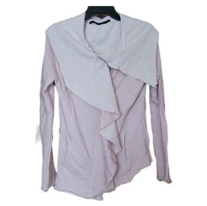 BLANC NOIR DRAPED Front Traveler,  Size Medium, Baby Pink Jacket,